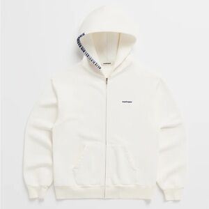 Mad Happy White Classic Fleece Zip Up- Size Medium
Womens and Mens